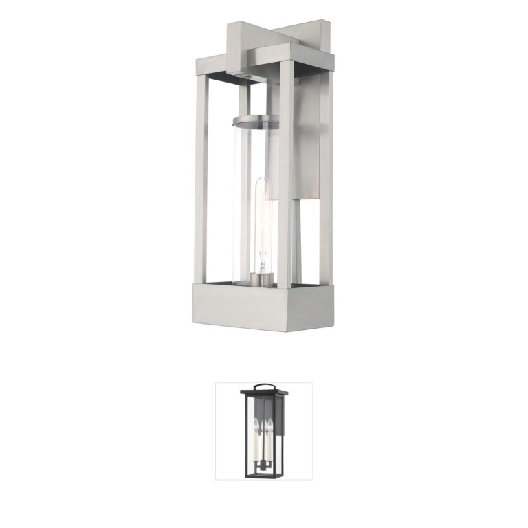 Livex Lighting Delancey Solid Brass Outdoor Wall Lantern
