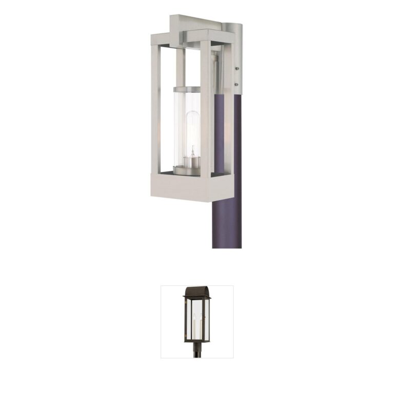 Livex Lighting Delancey Solid Brass Outdoor Post Light