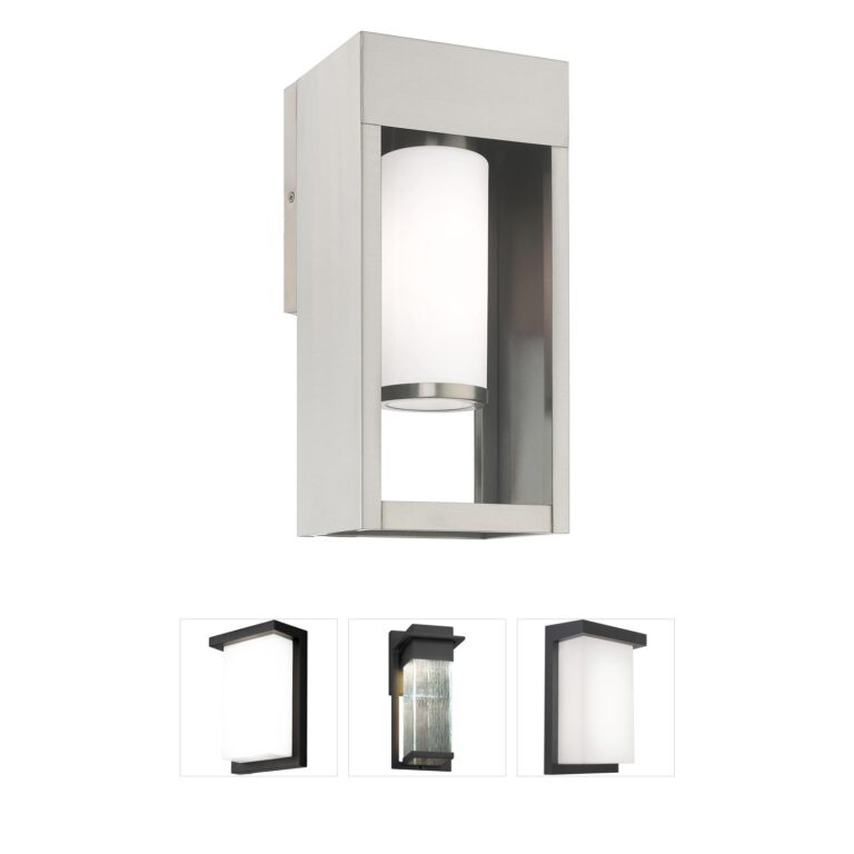Livex Lighting Bleecker Solid Brass Outdoor Wall Lantern