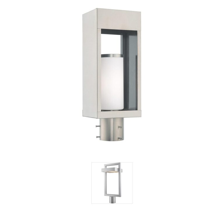 Livex Lighting Bleecker Solid Brass Outdoor Post Light