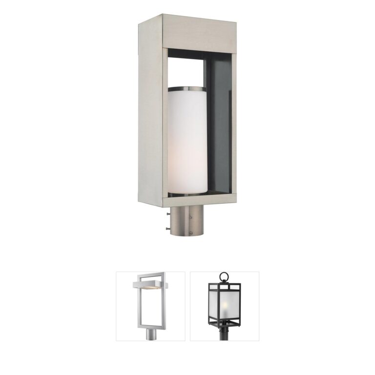 Livex Lighting Bleecker Solid Brass Outdoor Post Light