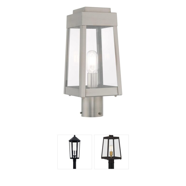 Livex Lighting Oslo Solid Brass Outdoor Post Light