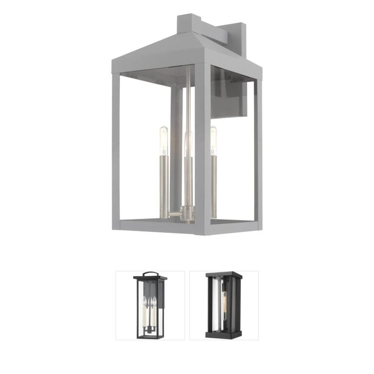 Livex Lighting Nyack Solid Brass Outdoor Wall Lantern