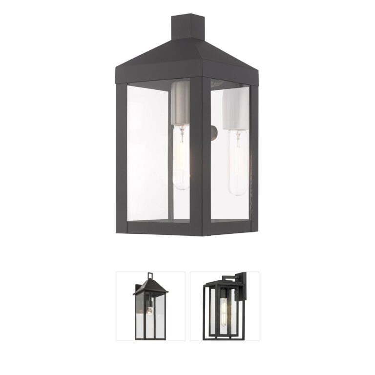 Livex Lighting Nyack Solid Brass Outdoor Wall Lantern