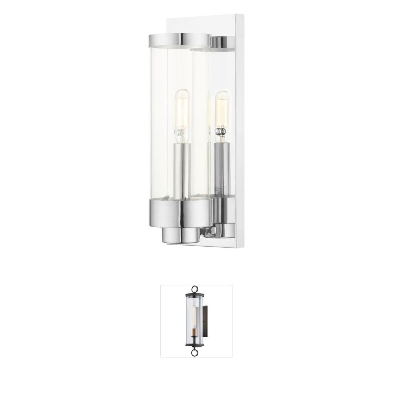 Livex Lighting Hillcrest Stainless Steel Outdoor Wall Lantern