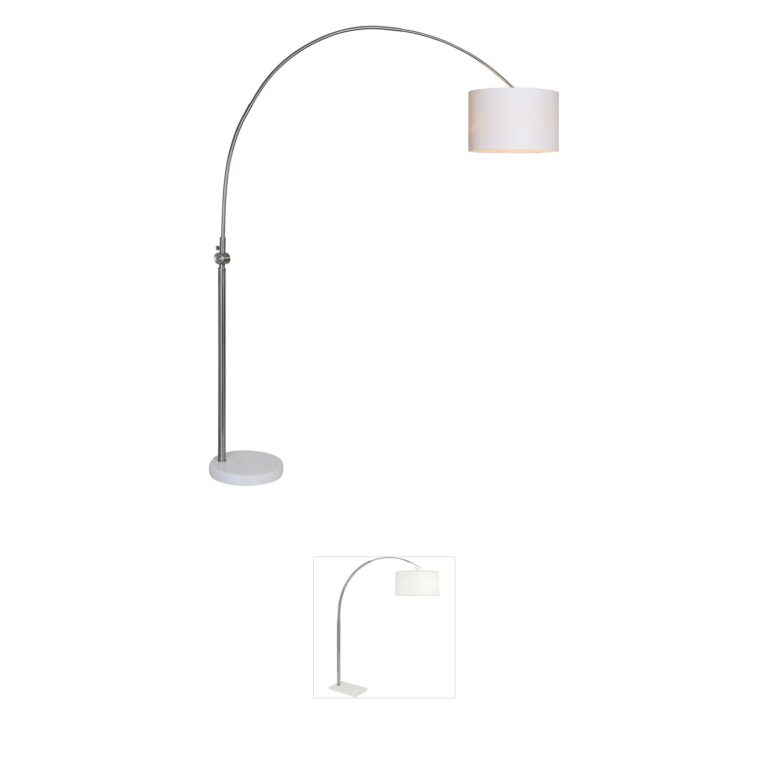 Renwil Cassell Brushed Nickel Iron Floor Lamp