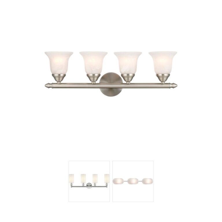 Livex Lighting Neptune Collection 24" Brushed Nickel Vanity Light