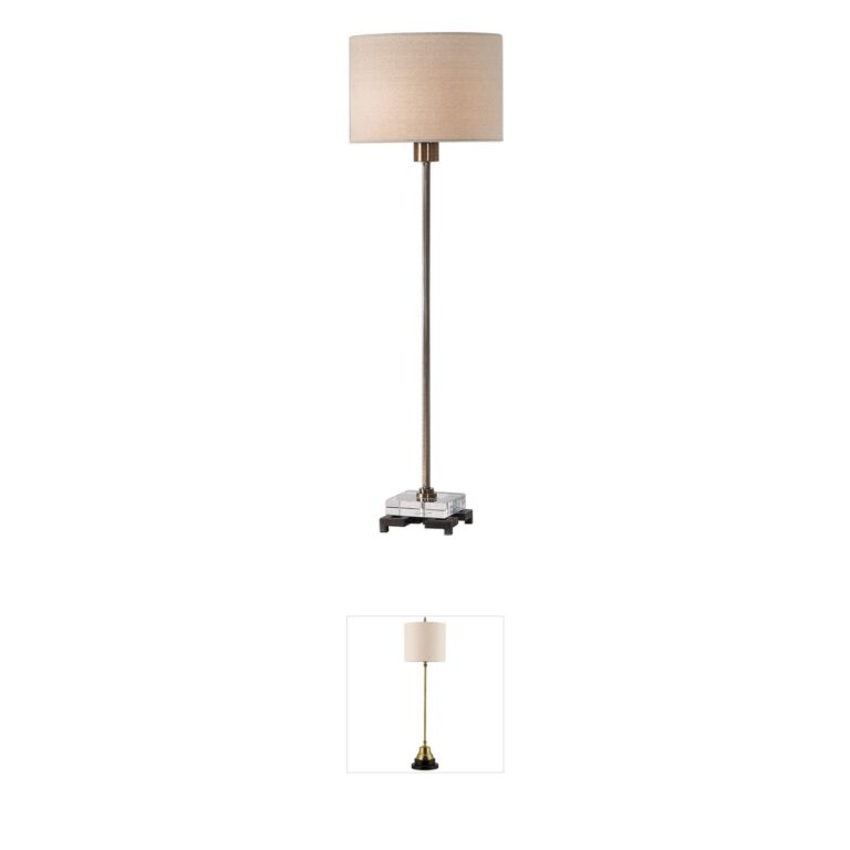 Uttermost Danyon Antique Brass & Crystal Table Lamp