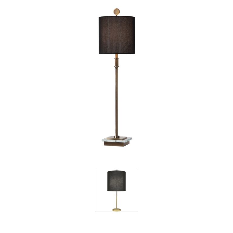 Uttermost Volante Antique Brass & Crystal Table Lamp