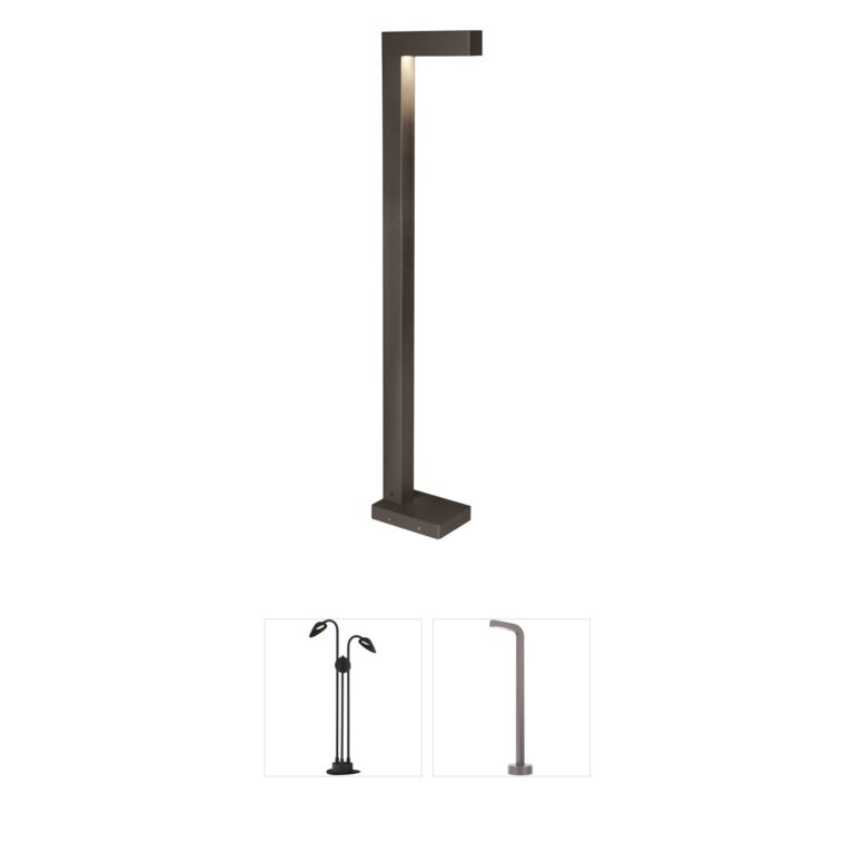 Visual Comfort Modern Collection Sean Lavin Strut 42-Inch LED Outdoor Bollard - Black