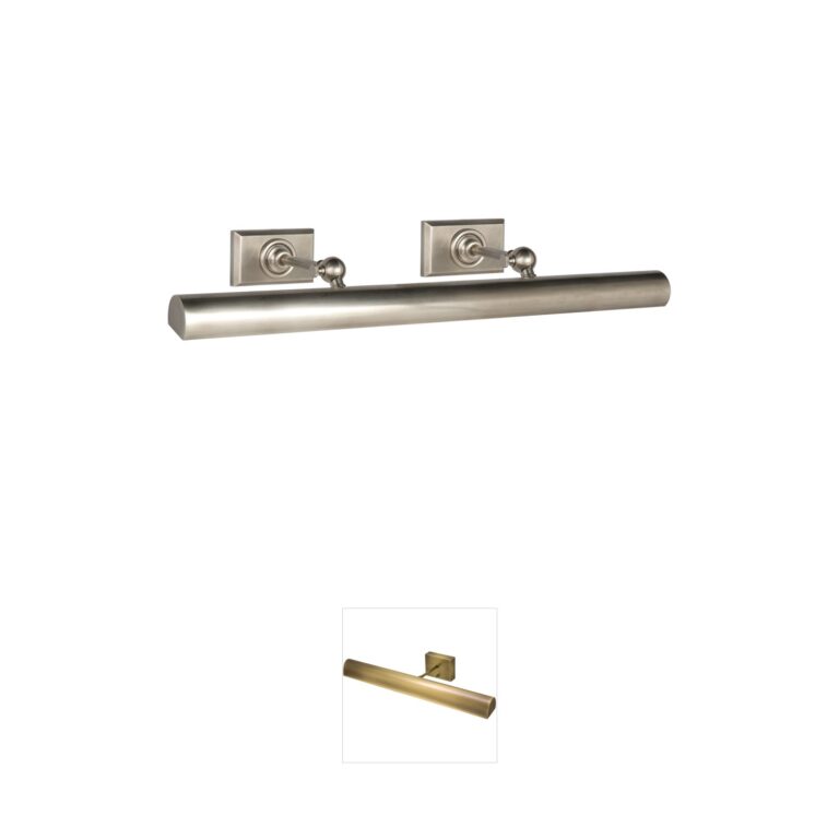 Visual Comfort Signature Collection Chapman & Myers Cabinet Maker Antique Nickel Picture Light