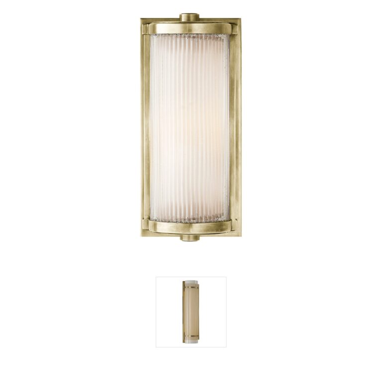 Visual Comfort Signature Collection Thomas O'Brien Dresser Antique Nickel Vanity Light