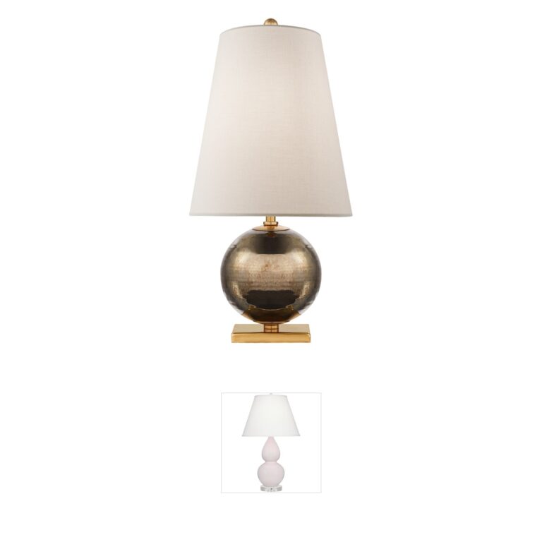 Visual Comfort Signature Collection kate spade new york Corbin Black Pearl Ceramic Mini Accent Lamp