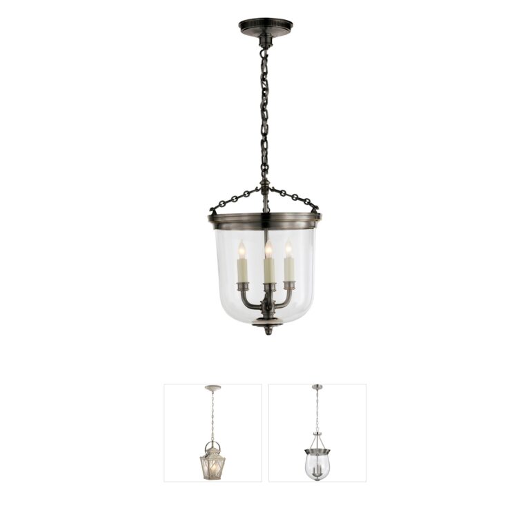 Visual Comfort Signature Collection Thomas O'Brien Merchant Bronze Lantern Pendant