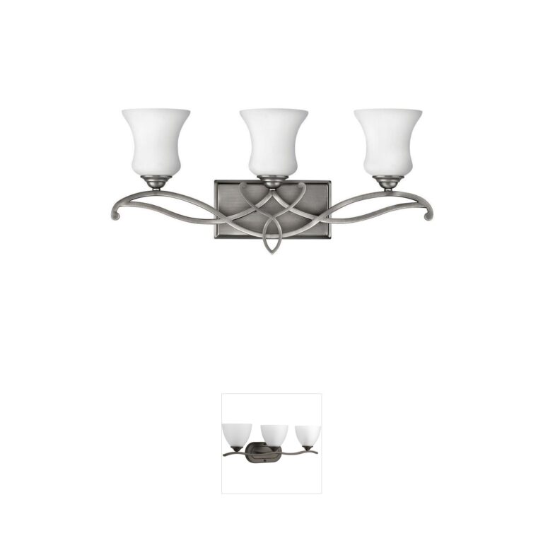 Hinkley Brooke Antique Nickel 3-Light Vanity Light