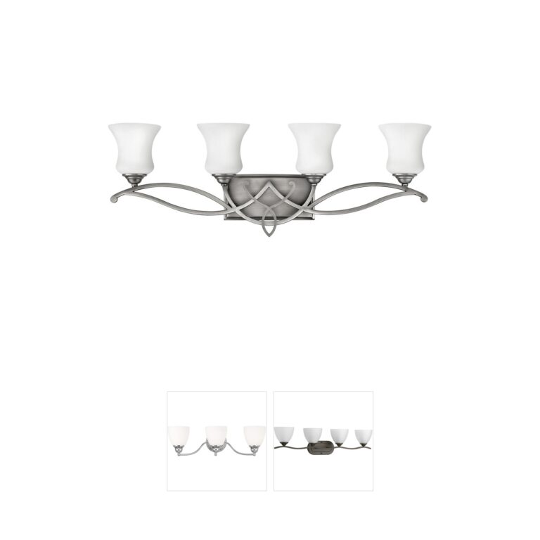 Hinkley Brooke Antique Nickel 4-Light Vanity Light