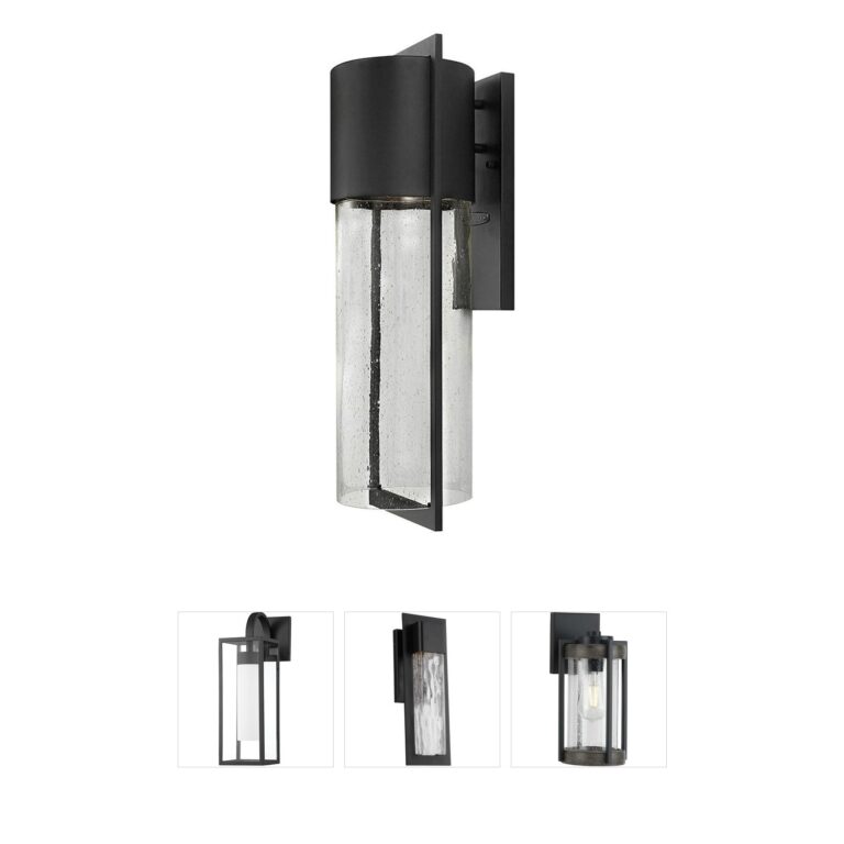 Hinkley Shelter Black Aluminum Outdoor Wall Light