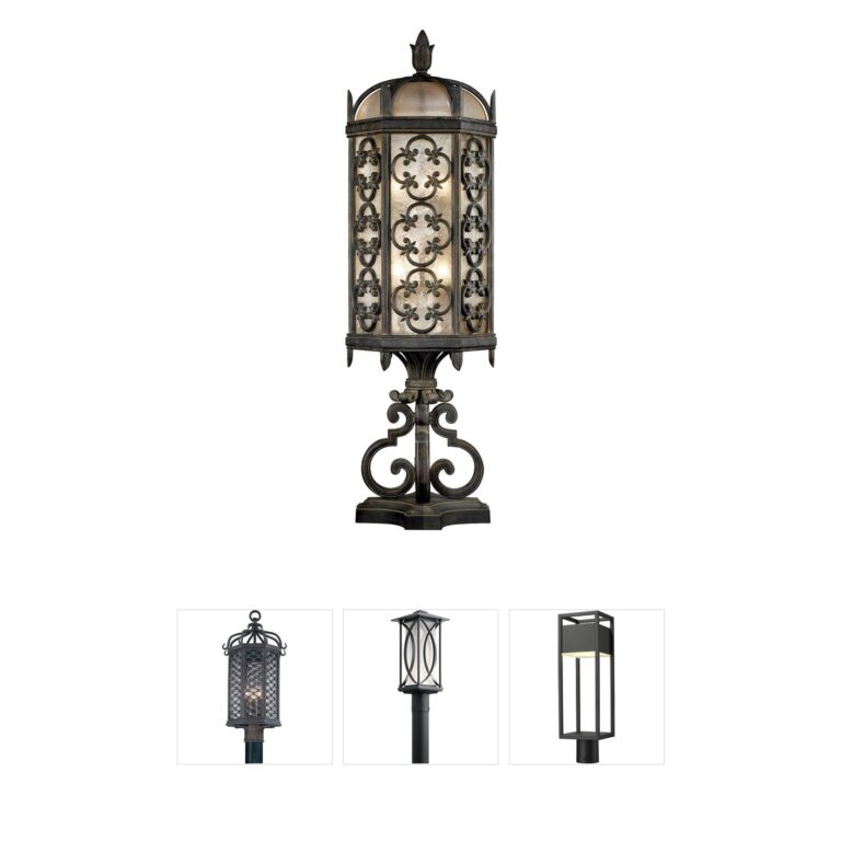 Fine Art Costa del Sol Black Iron Outdoor Pier Mount