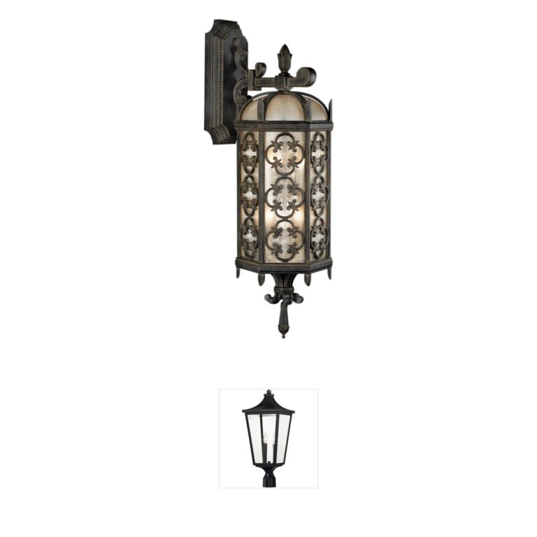 Fine Art Handcrafted Lighting Costa del Sol 33-Inch Iron Outdoor Wall Mount
