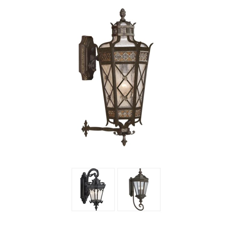 Fine Art Chateau Outdoor 25-Inch Bronze Outdoor Wall Light