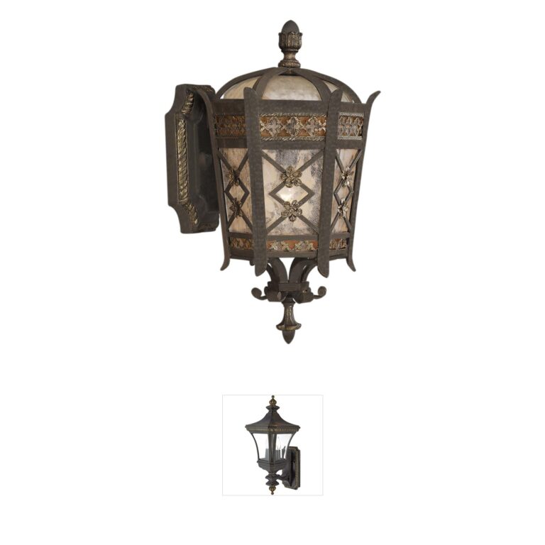 Fine Art Handcrafted Lighting Chateau Outdoor 15" Bronze Wall Mount