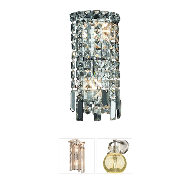 Elegant Lighting Maxime Chrome & Crystal Wall Sconce