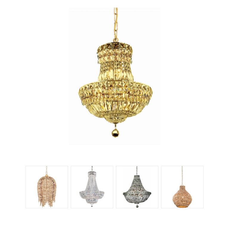 Elegant Lighting Tranquil Collection Royal Cut Crystal Pendant