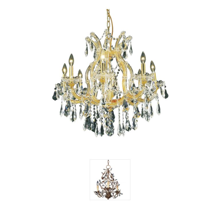 Elegant Lighting Maria Theresa Royal Cut Crystal Mini Chandelier