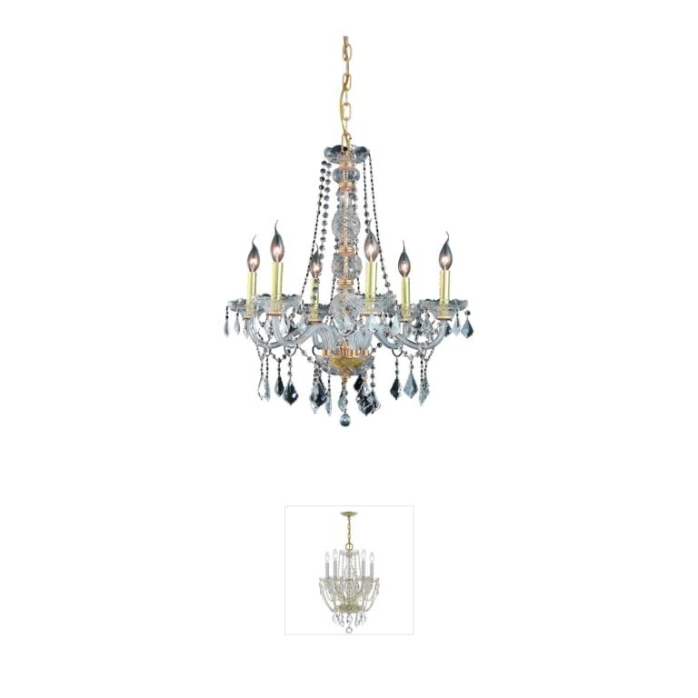 Elegant Lighting Verona Collection Crystal Mini Chandelier
