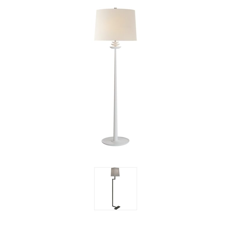 Visual Comfort Signature Collection AERIN Beaumont Plaster White Floor Lamp