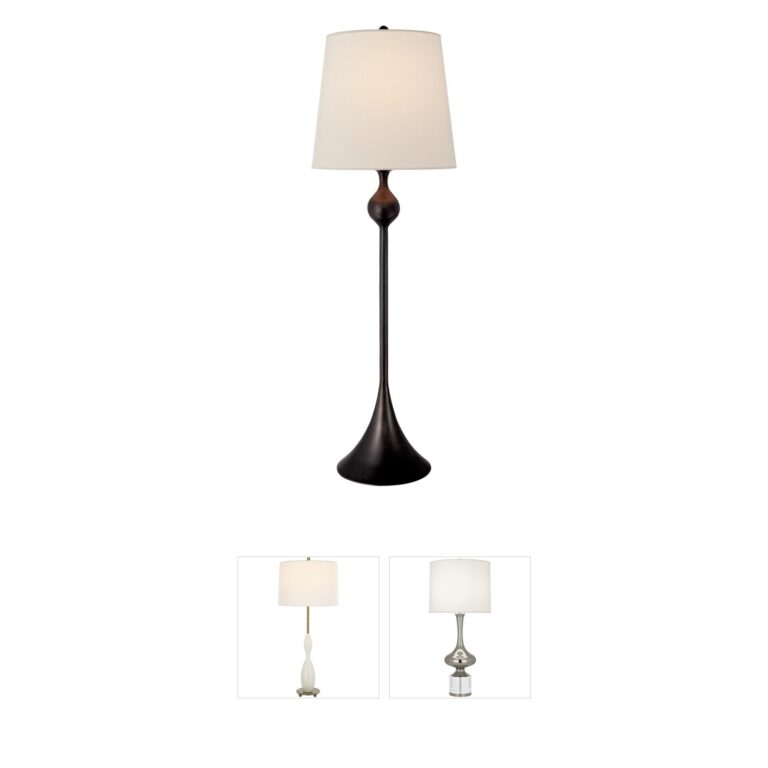 Visual Comfort Signature Collection AERIN Dover Aged Iron Buffet Lamp