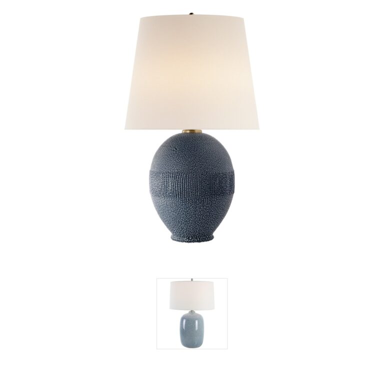 Visual Comfort AERIN Toulon Beaded Blue Table Lamp