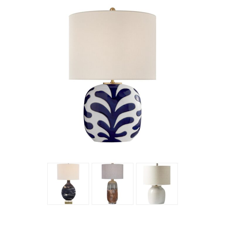 Visual Comfort Signature Collection kate spade new york Parkwood Reactive Ceramic Table Lamp