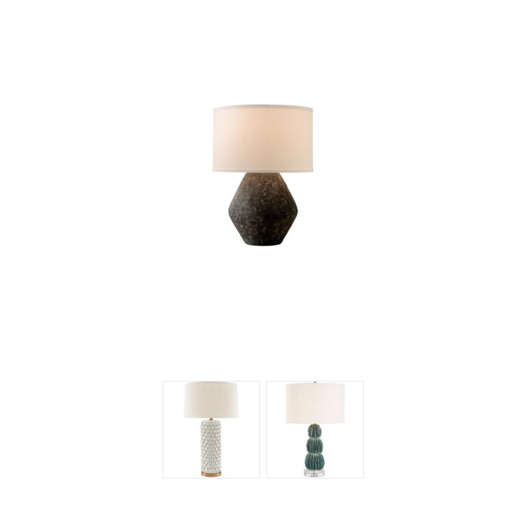 Troy Lighting Artifact Lava Finish Ceramic Table Lamp