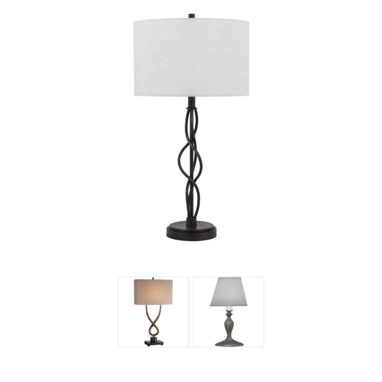 CAL Lighting Antony Twisted Iron Table Lamp