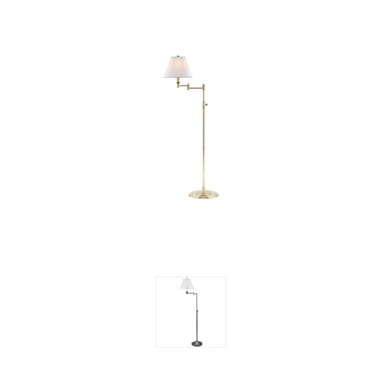 Hudson Valley Signature No.1 Aged Brass Floor Lamp