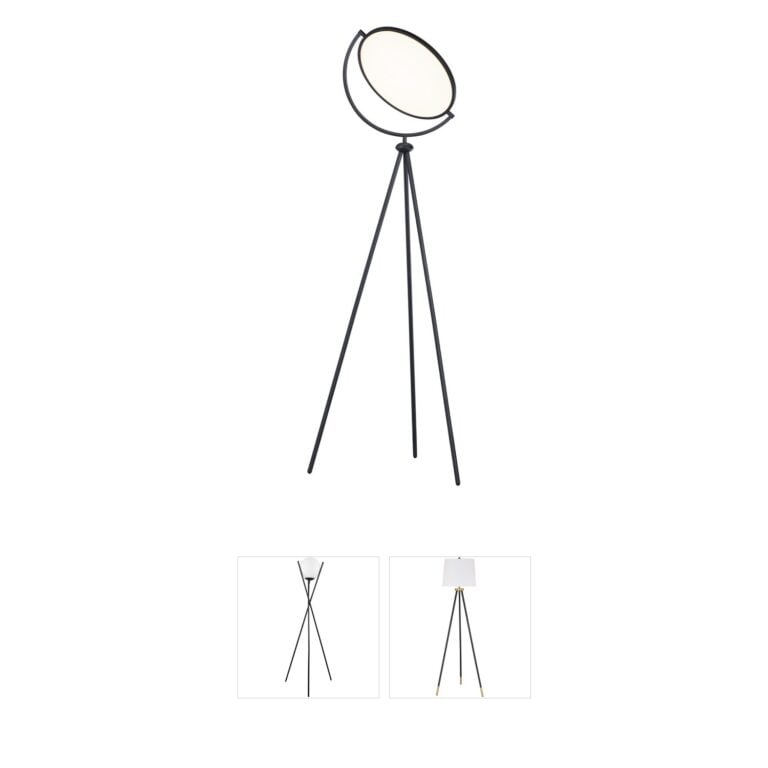 ET2 Paddle Black LED Floor Lamp