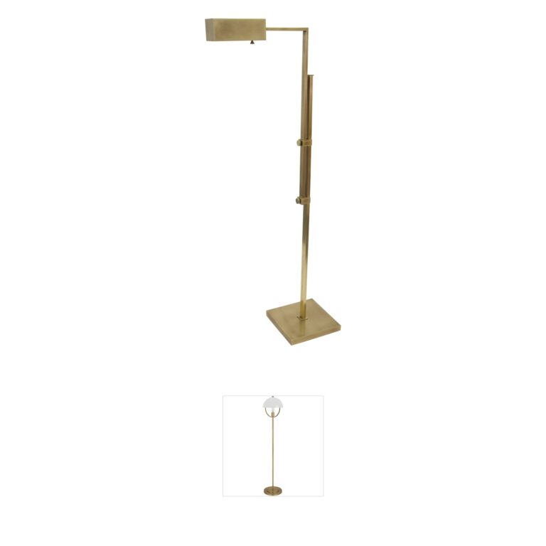 House of Troy Andover Antique Brass Metal Floor Lamp