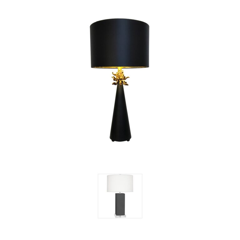 Lucas + McKearn Neo Black Steel Table Lamp