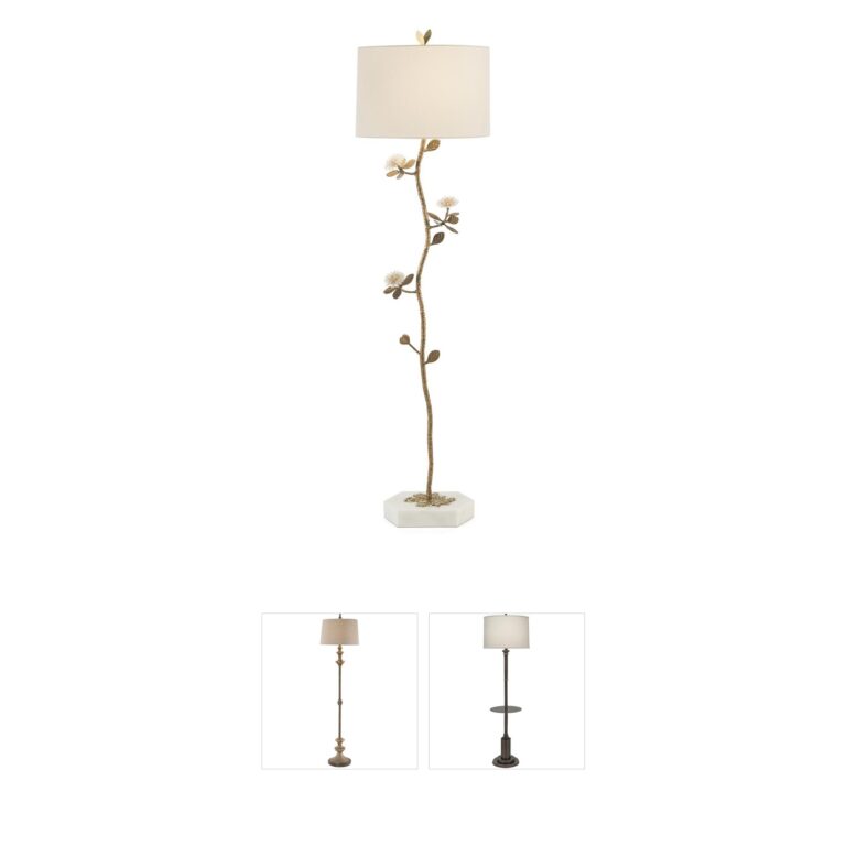 John-Richard Quartz Collection 66" Bloom Iron Floor Lamp