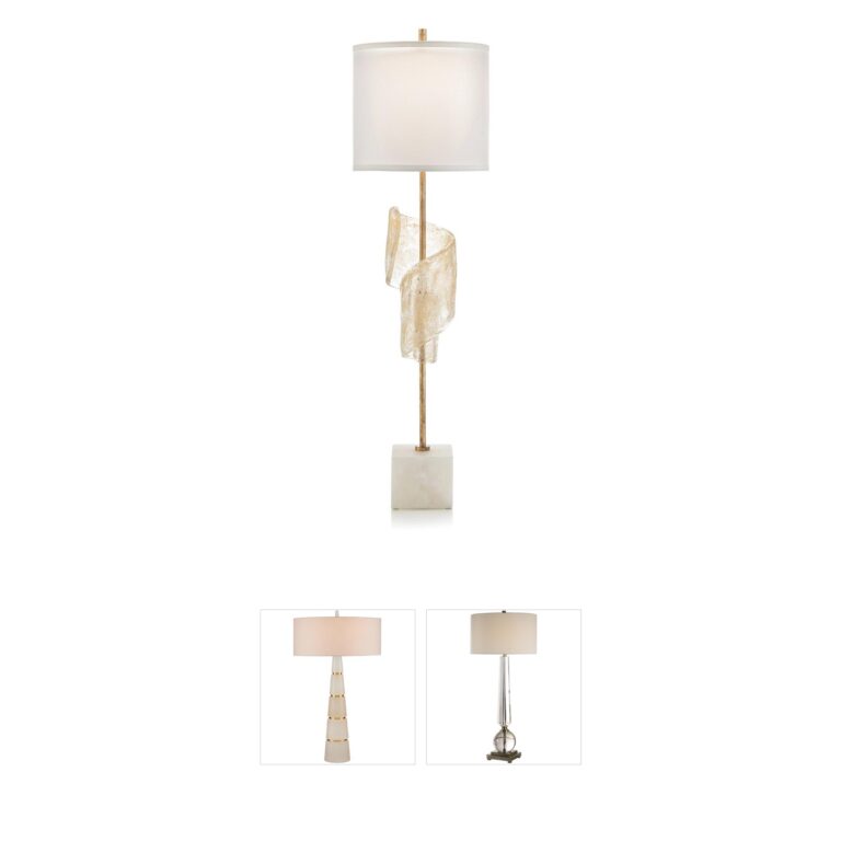 John-Richard Furls 39.5" Gold Metal Table Lamp