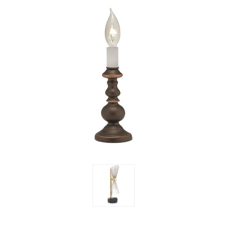 Stiffel Ellie Oxidized Bronze Candle Lamp
