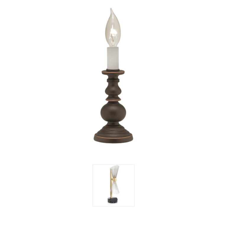 Stiffel Ellie Oxidized Bronze Candle Lamp
