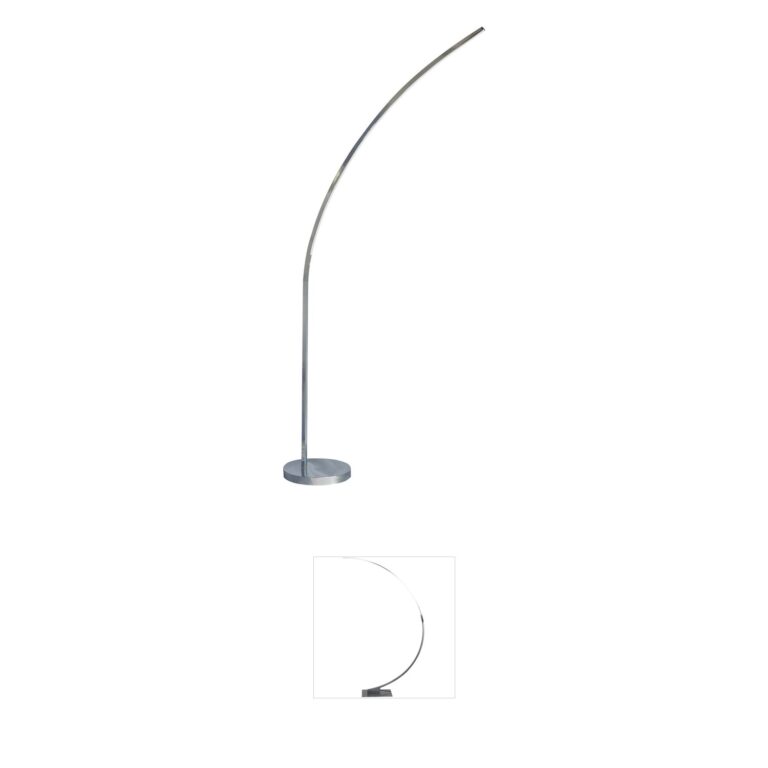 Dainolite Modern Polished Chrome LED Floor Lamp