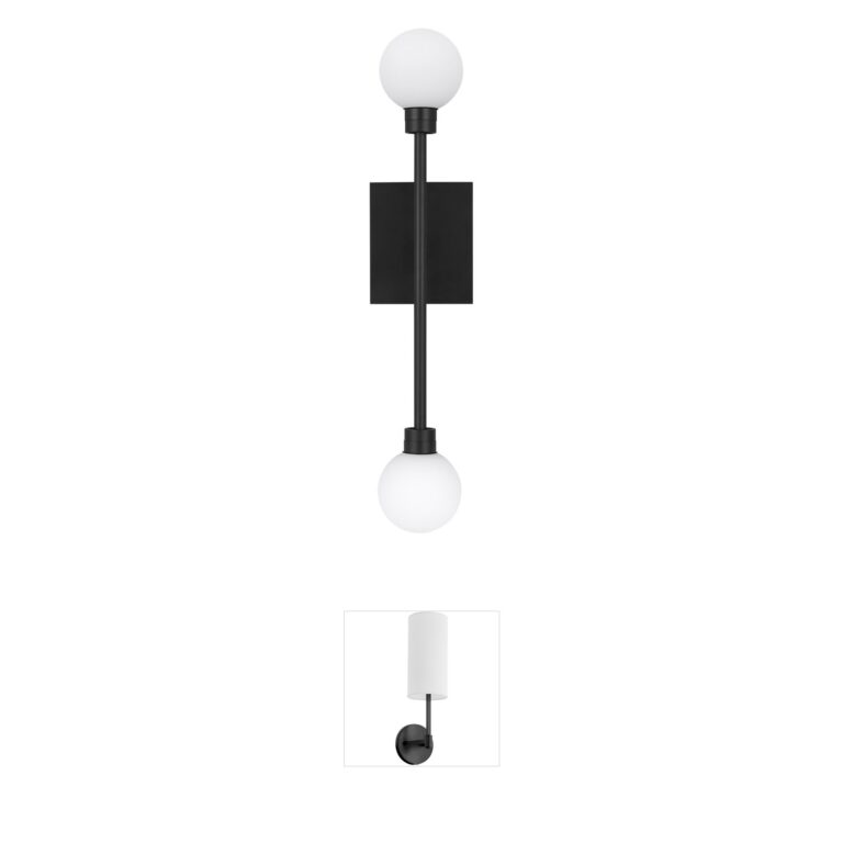 Visual Comfort Modern Sean Lavin Mara Matte Black Glass LED Wall Sconce