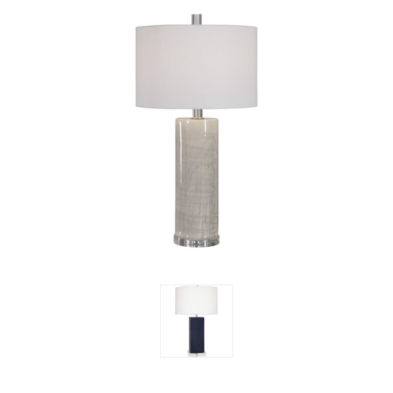 Uttermost Zesiro Ceramic & Crystal Table Lamp