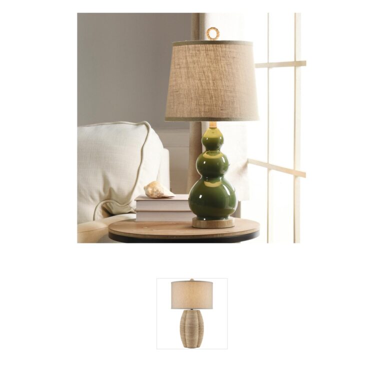 StyleCraft Home Collection Signature Glossy Green Glass Table Lamp