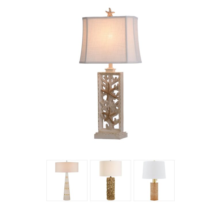StyleCraft Home Collection South Cove Cast Poly Resin Table Lamp