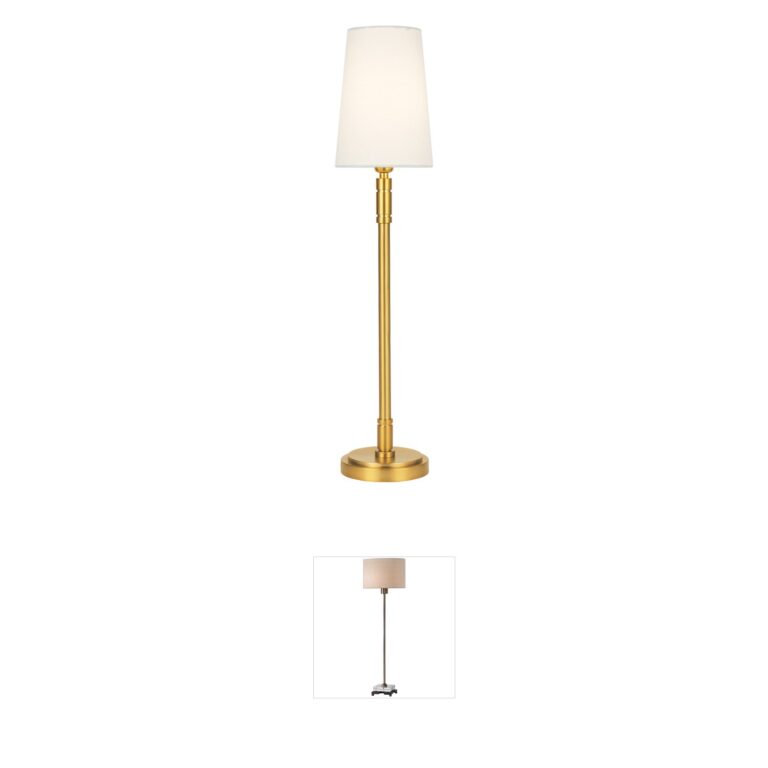 Visual Comfort Studio Collection TOB by Thomas O'Brien Beckham Classic Burnished Brass Buffet Lamp