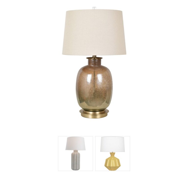 Crestview Collection Charlotte Glass Table Lamp